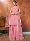 Pink New Designer Heavy Wedding Wear Salwar Suit Collection DRS107